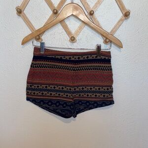 Forever 21 Multicolor Patterned High Waist Shorts